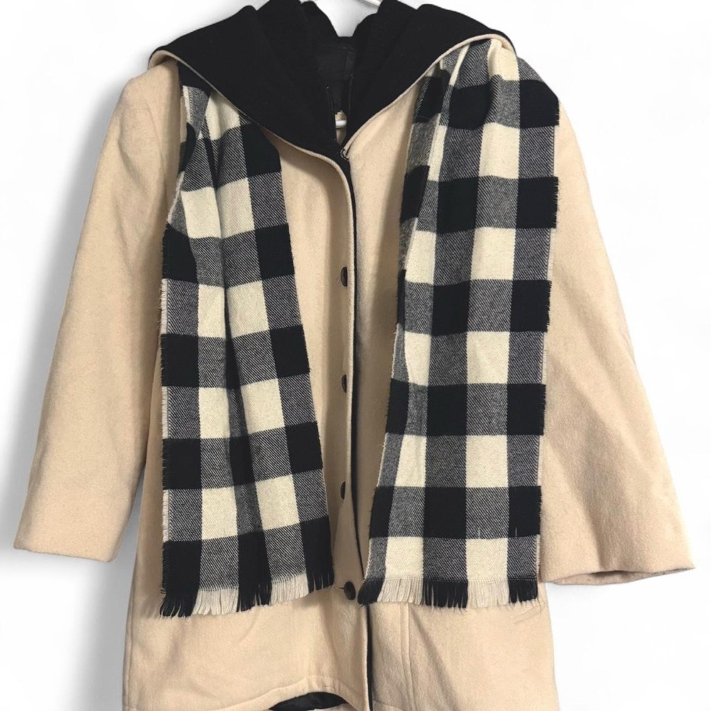 Vintage Cream Mackintosh Wool Vestcoat with Scarf
